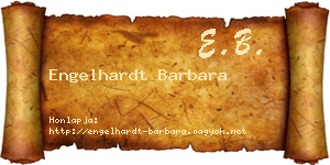 Engelhardt Barbara névjegykártya